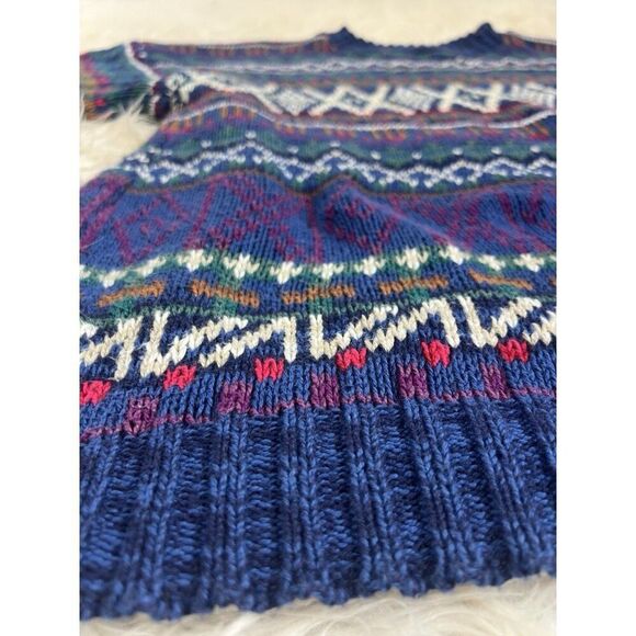 Alps Apparel Men’s Vintage 90s Wool Knit Sweater Fair Isle Colorful Size XL - Picture 8 of 8